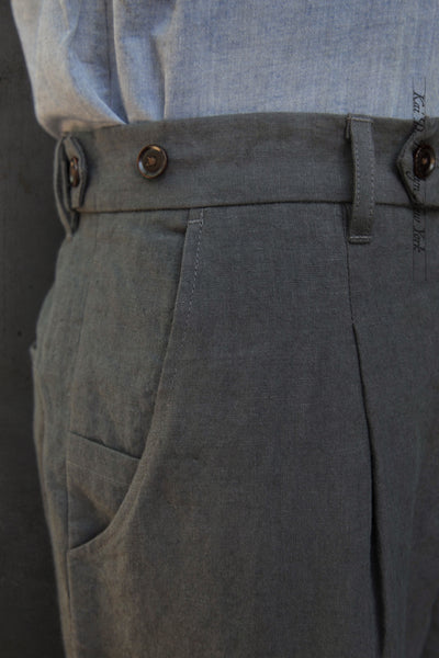 Journeyman Trousers - Asphalt Heavy Linen - 30, 32