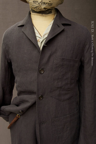 Old Town Jacket - Grey Sabi Linen - M, L, XL