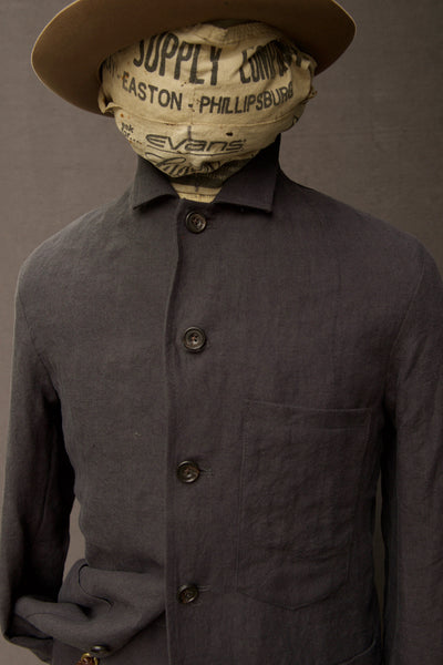 Old Town Jacket - Grey Sabi Linen - M, L, XL