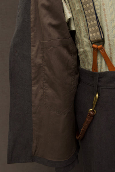 Old Town Jacket - Grey Sabi Linen - M, L, XL