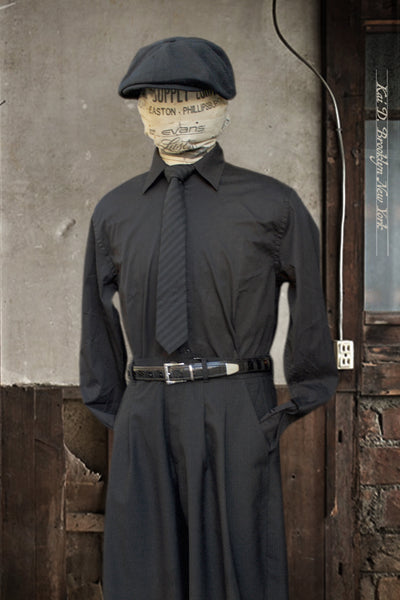 Henri Shirt - Black - M, L, XL (Relaxed Cut)
