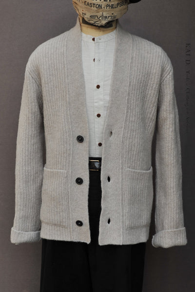 Linus Fuzzy Cardigan - Natural - S, M