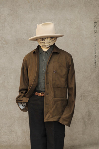 Hardy Chore Jacket - Heavy Wool Melton - S, M, L, XL (NO RETURN)