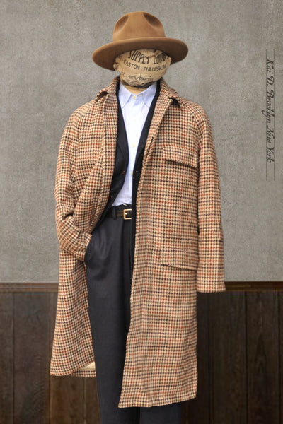 Harris Tweed Raglan Coat - Harris Tweed - 46, 48 (NO RETURN)
