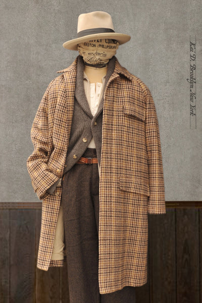 Harris Tweed Raglan Coat - Harris Tweed - 48 (NO RETURN)