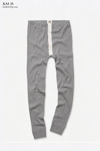 Long Johns - Grey Heather - L