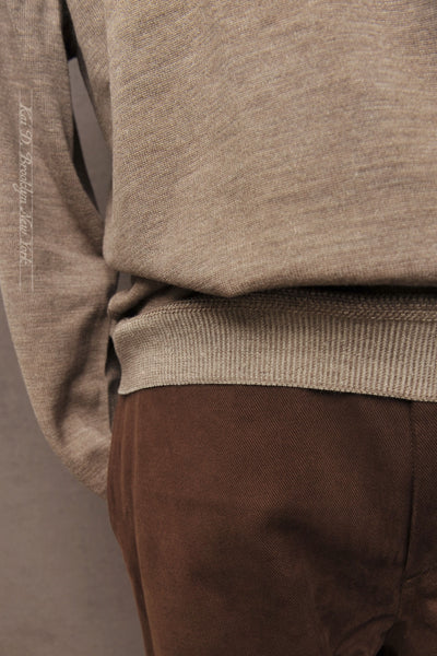 Duofold Stitch Henley - Beige/Ecru - 4(M), 5(L), 6(XL)