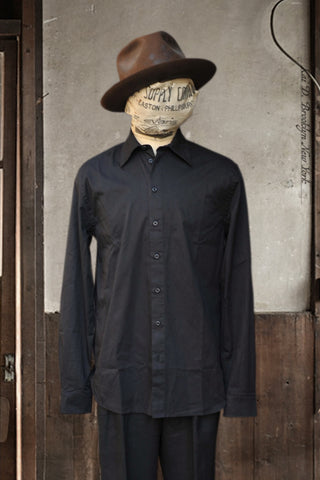 Henri Shirt - Black - M, L, XL (Relaxed Cut)