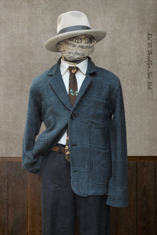 Study Jacket - Handspun Herringbone - 2(S), 3(M), 4(L)