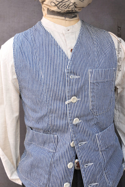 Brooks Vest - HIckory Stripe  - 48, 50, 52, 54