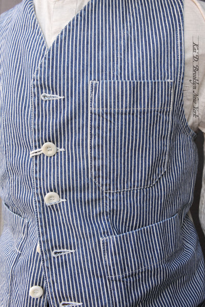 Brooks Vest - HIckory Stripe  - 48, 50, 52, 54