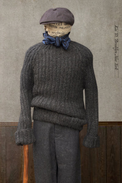 World Rover Hand Knit Sweater - Charcoal - S, M (NO RETURN)