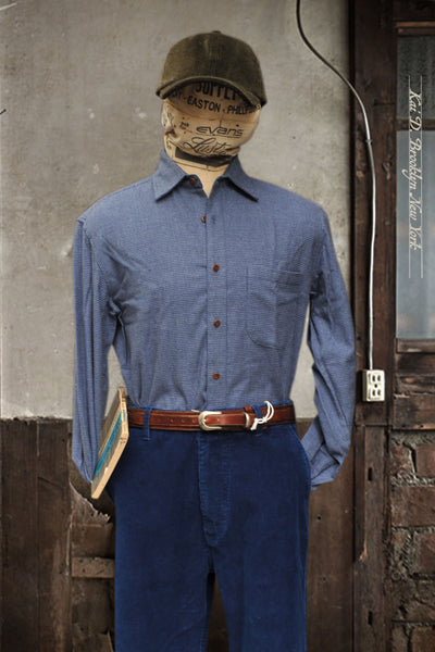 Cassady Shirt (Relaxed Cut)- Royal Touch Houndstooth Flannel - M, L, XL, XXL