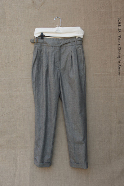 Isa Belted Pants - Tonal Houndstooth - XS,S,  M