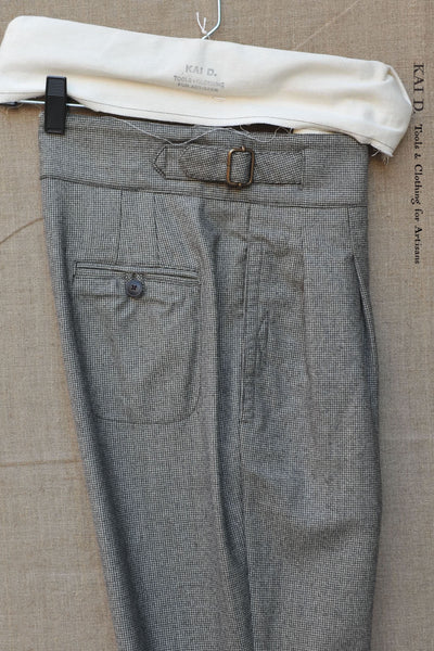 Isa Belted Pants - Tonal Houndstooth - XS,S,  M