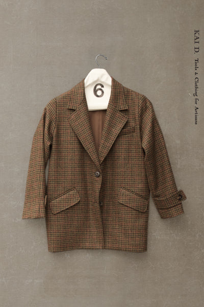 Diana Blazer - Houndstooth Tweed - XS