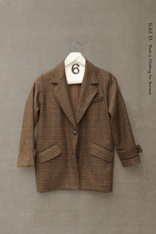 Diana Blazer - Houndstooth Tweed - XS