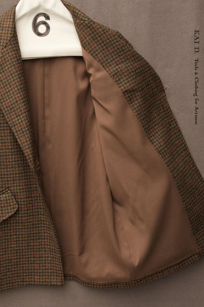 Diana Blazer - Houndstooth Tweed - XS