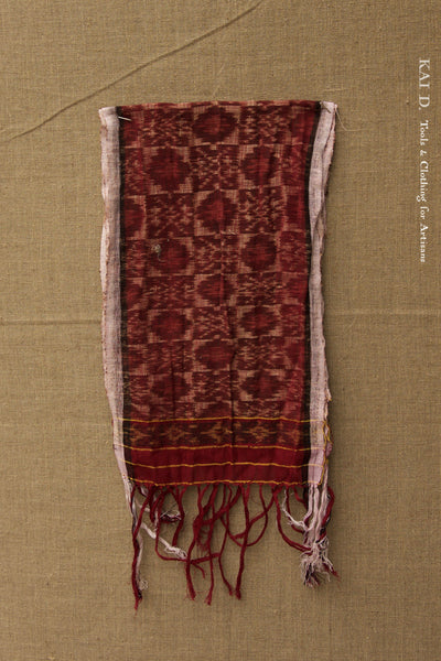 Double Jacquard Stripe - Deep Berry Ikat