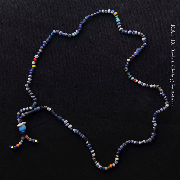 Handmade Beaded Necklace -  Indigo J