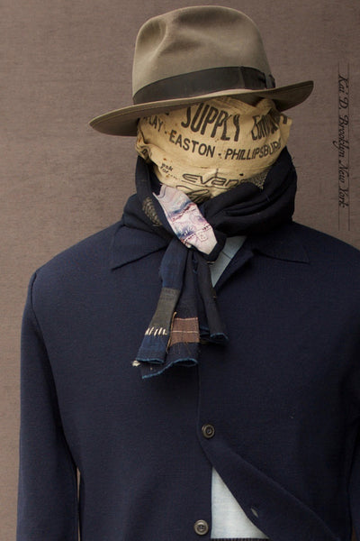Indigo Boro Scarf - I
