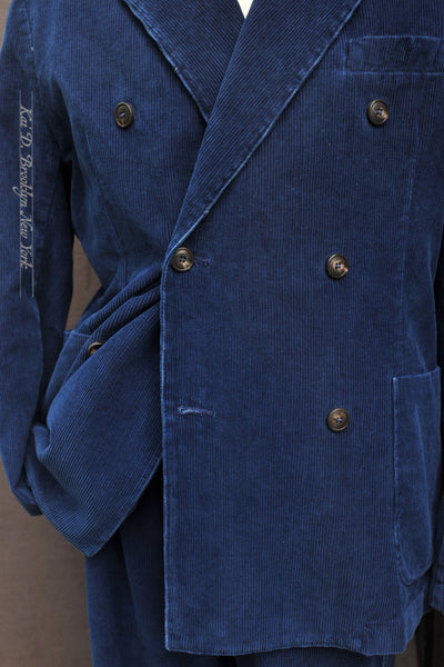 Dover Double Blazer - Indigo Corduroy - 48(M), 50(L), 52(XL)