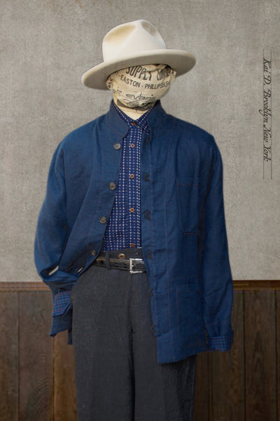 O'Hara Shirt - Indigo Hemp - M