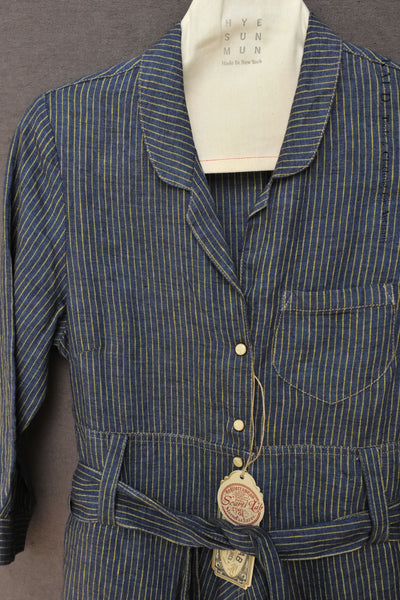 Emma Dress - Mini striped linen - S