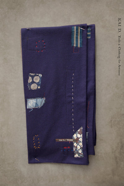 Boro Scarf - Wool Cashmere - Indigo
