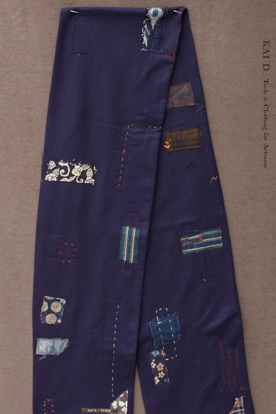 Boro Scarf - Wool Cashmere - Indigo