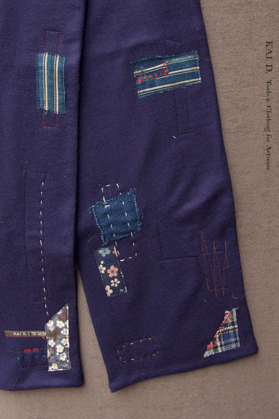 Boro Scarf - Wool Cashmere - Indigo