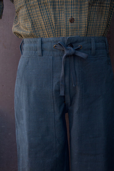 Shakoor Wide Cut Pants -  Midnight Teal - 2, 3, 4