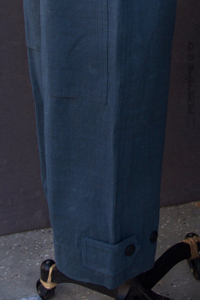 Shakoor Wide Cut Pants -  Midnight Teal - 2, 3, 4