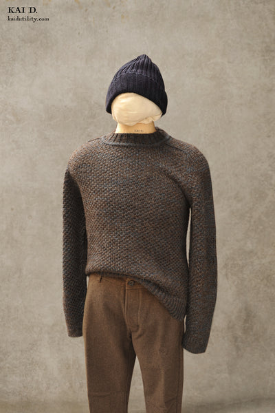 Spencer Thermal Sweater - Undyed Black - 2(M), 3(L)