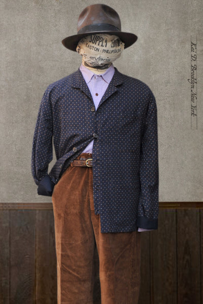 O'Hara Shirt - Ink Blue Novel Sashiko Cotton 2 - M, L, XL