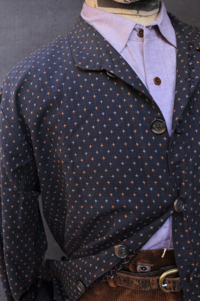 O'Hara Shirt - Ink Blue Novel Sashiko Cotton 2 - M, L, XL