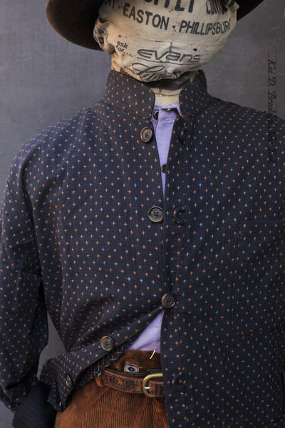 O'Hara Shirt - Ink Blue Novel Sashiko Cotton 2 - M, L, XL