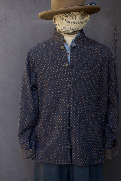 O'Hara Shirt - Ink Blue Novel Sashiko Cotton - L
