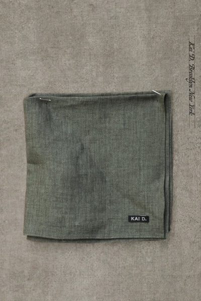 Belgian Linen Pocket Square - Fern Heather