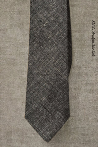 Irish Linen Tie - Texture Grey
