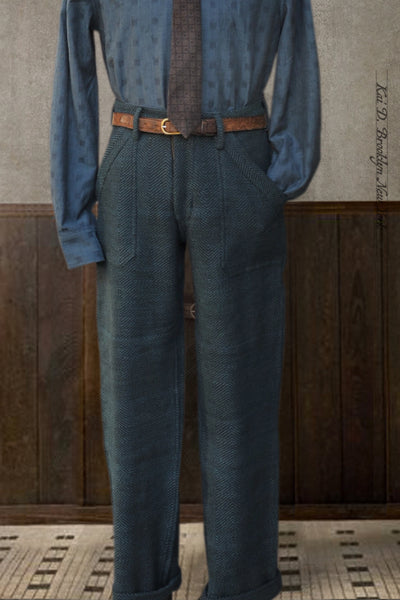 Isaac Pants -  Handspun Herringbone - 2, 3, 4