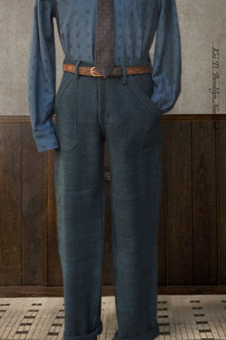 Isaac Pants -  Handspun Herringbone - 2, 3, 4