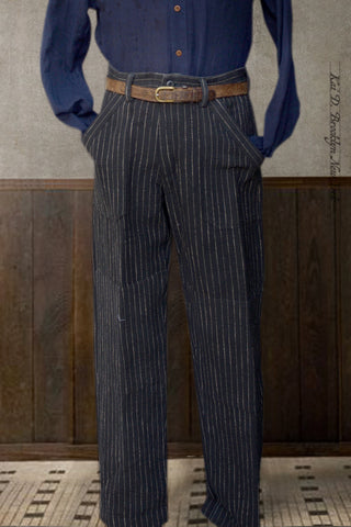 Isaac Pants -  Ticking Stripe - 3 (Size 33)