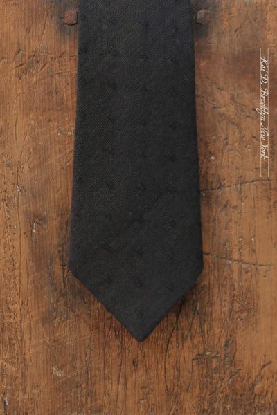 Texture Dot Tie - Black