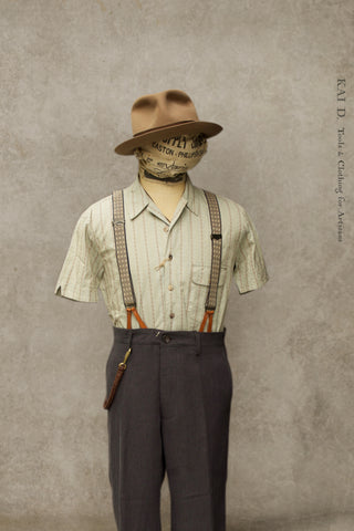 Dobby Stripe Camp Shirt - Sky - M, L, XL