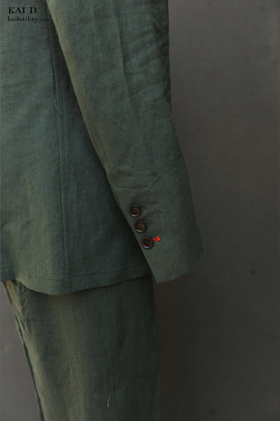 Shoemaker's Jacket - Jade Belgian Linen - S, M, L