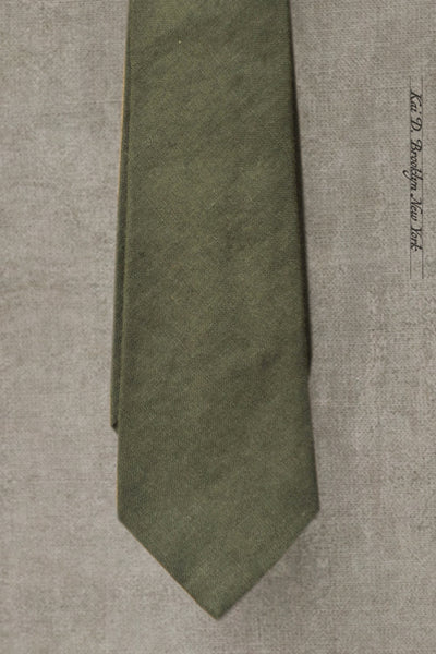 Belgian Linen Tie - Jade