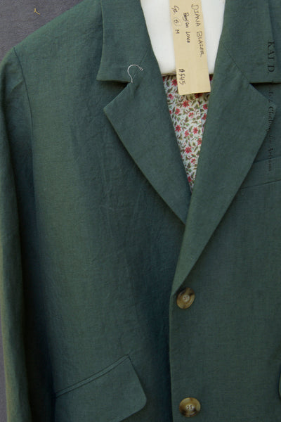 Diana blazer - Heavy Belgian Linen- Jade - S, M