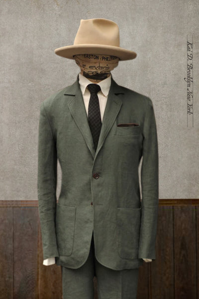 Shoemaker's Jacket - Jade Belgian Linen - S