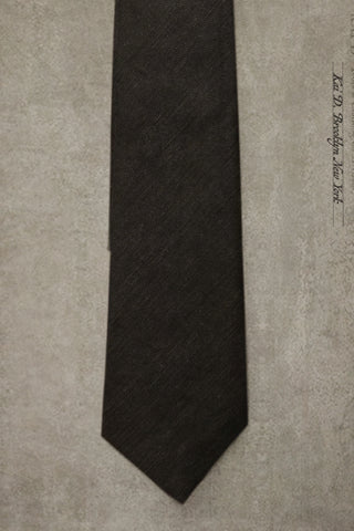 Japanese Linen Tie - Black
